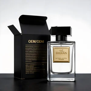 Custom Crimp Men’s Cologne Luxury Packaging Bottles 50ml 100ml Transparent Black Empty Glass Perfume Bottles 30ml with Box