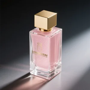 Custom Crimp Men’s Perfume Bottle 30ml 50ml 100ml Black Glass Spray Bottle with Gold Cap and Box