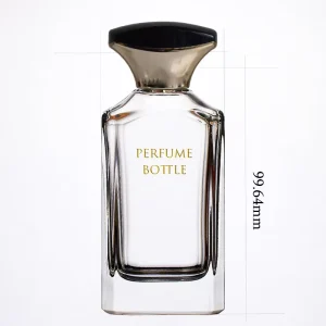 Custom Crystal 50ml 100ml Men Crimp Perfume Bottle Empty Fragrance Glass Bottles Packaging with Box
