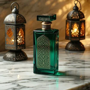 Custom Design Arabic Unisex Premium Botol Parfum clear Rectangular Luxury Glass Perfume Bottle with Magnetic Cap