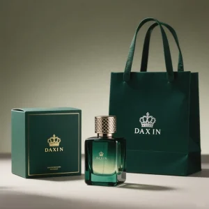 Custom Design Luxury Rectangle Transparent Premium Glass Bottle 50ml 100ml Crimp Black Empty Perfume Bottle with Gold Cap