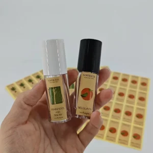 Custom Design Perfume Bottle Labels Waterproof Self Adhesive Stickers for Unique Fragrance Packaging