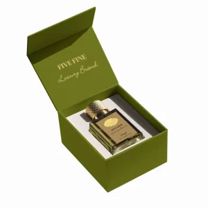 Custom Eco Friendly Biodegradable Recyclable Paperboard Perfume Box Gold Foil Magnetic Closure Luxury Gift Boxes