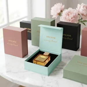 Custom Eco-Friendly Handmade Luxury Perfume & Cosmetic Rigid Gift Boxes with Recycled Materials and Matte Finish