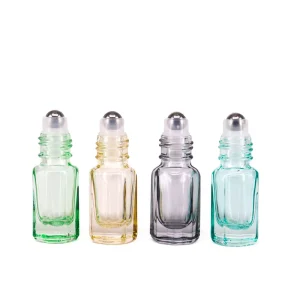 Custom Empty Roll On Glass Bottle 5ml 10ml Perfume Essential Oil Roller Bottle