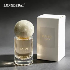 Custom Empty Round Perfume Glass Bottle 15ml 30ml 50ml 100ml Clear Crimp Glass Perfume Bottle with Box