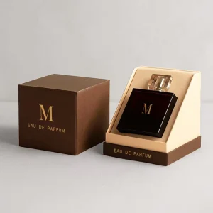 Custom Fragrance Paper Box for Oud and Perfume Essential Oil Packaging with Sponge Liner Embossing Recyclable Custom Logo