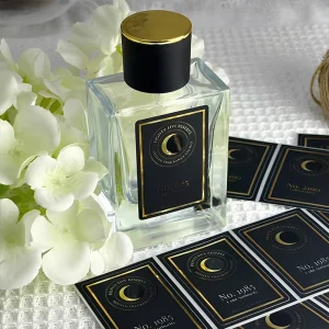 Custom Gold Foil Waterproof Oilproof Private Matte Label Perfume Manufacturers
