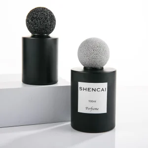 Custom Grey Luxury Perfume Box with Logo Empty 30ml 50ml 100ml Black Perfume Glass Bottle Pump Sprayer Sealing Type