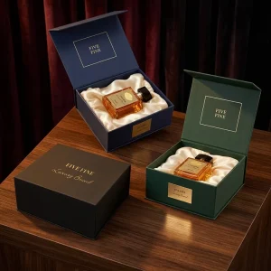 Custom Handmade Matt Lamination Rigid Square Paperboard Cosmetic & Perfume Gift Boxes