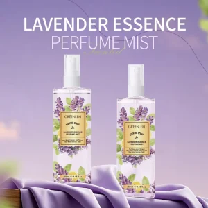 Custom LOGO Lavender Essence Perfume Mist Long Lasting Body & Hair Scent Spray Refreshing Floral Fragrance for Women