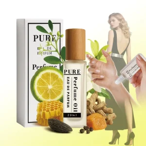 Custom Label 20ml Jasmine Floral Woody Foggy Matte Roll on Aroma Fragrance Oil Eau De Parfum Roller White Musk Perfume Oil