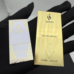 Custom Label Perfume Bottle Thin Aluminum Stickers Self-Adhesive Waterproof Metallic Finish Luxury Perfume Packaging Labels