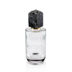 Custom Laser Engrave Logo 100ml Men’s Cologne Empty Glass Spray Bottle Luxury Heavy Perfume Bottle with Stone Perfume Cap