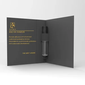 Custom Logo 1ml 2ml 3ml 5ml Mini Portable Empty Tester Refill Spray Perfume Sample Bottles With Card