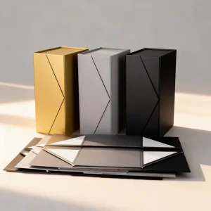 Custom Logo Design Luxury Size Recyclable Cardboard Rigid Magnet Magnetic Lid Packaging Folding Business Gift Paper Box