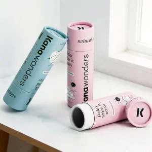 Custom Logo Eco Friendly Kraft Paper Tube Lip Balm Deodorant Container