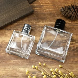 Custom Logo Empty 100 ml Men’s Fashion Spray Bottle with Spray Shape for Repack Perfume with Fine Packaging Box