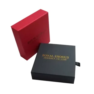 Custom Logo Gold-embossed Men’s Belt Box Drawer Printed Cosmetic Jewelry Paper Box Soap Packaging