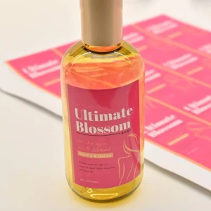 Custom Logo Private Label Cold Stamping Durable Oil Proof Waterproof Eco-Friendly Holographic Heat-Resistant Vinyl Perfume