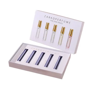 Custom Logo White Perfume Bright Cardboard Lid Folding Box Packaging Gift Box Perfume Boxes