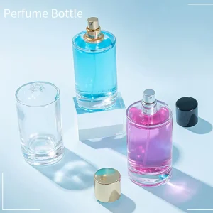 Custom Luxury Design Perfume Boxes 100ml 50ml Round Perfume Bottles Cylinder Perfume Spray Bottle Empty Custom Box