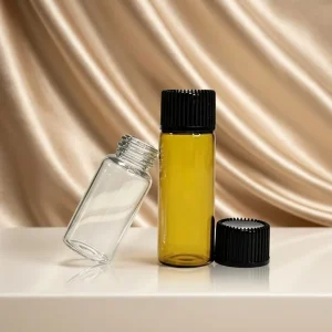 Custom Luxury Glass Oil Bottles 3ml and 5ml Sizes for Skin Care Serums and Eye Drops