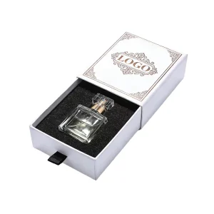 Custom Luxury Perfume & Gift Box with White Paperboard Foam Insert Embossing UV Coating Magnetic Closure Ribbon Custom Logo