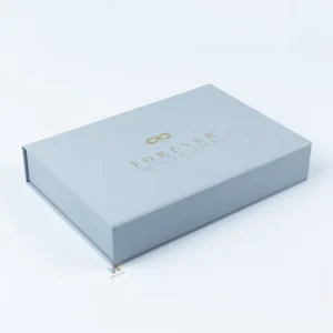 Custom Magnetic Corrugated Blue Mailer Hard Box Cosmetic Foam Skincare Gift Set Packaging Carton Paper Boxes