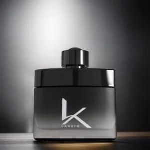 Custom Men’s Perfume Bottle 50ml Square Empty Glass Black Perfume Bottle