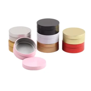 Custom Metal Solid Perfume Balm Boxes Flat Lid Pull Top Tinplate Telescopic Design for Soap Mint Gift Packaging Small Snow Cream