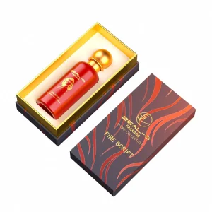 Custom New Design Perfume Spray Bottle Empty Custom Perfume Glass Bottle Perfume With Ball Golden Metal Caps Paper Boxes