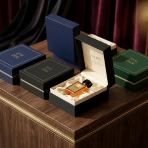 Custom Packaging Paper Boxes Printing Cosmetic Perfume Valentine Essential Oil Box Luxury Magnetic Skin Care Serum Gift Box