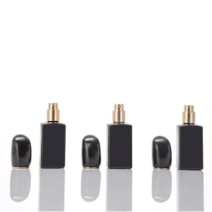 Custom Perfume Bottle Large Flat Surface for Silk Screen & Labeling with Spray Pump Empty Glass