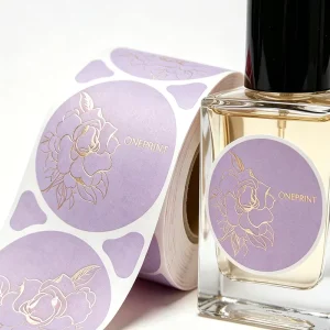 Custom Perfume Label Stickers Aromatherapy Cosmetic Bottles Logo Trademark Design Waterproof Self Adhesive Customization