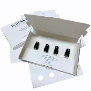 Custom Perfume Sample Gift Set Packaging 4x2ml Perfume Bottle with Box Perfume Sample Box
