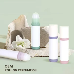 Custom Pink 10ml Vanilla Jasmine Sweet Fruity Fragrance Roll On Essential Parfum Oil Roller Perfume Oil For Women