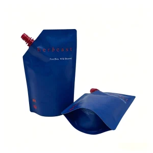 Custom Printed Biodegradable Spout Bag for Shampoo Cosmetics Packaging Personal Care Pouch Factory Price