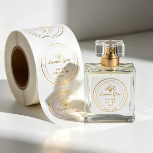 Custom Printed Waterproof Oilproof Gold Foil Personalized Vinyl Label Stickers for Perfume Bottle Packaging