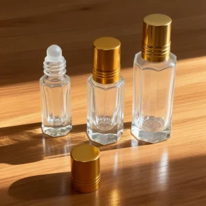 Custom Printed logo High Quality 3ml 6ml 12ml Luxury Mini Fragrance Vials Glass Roller Perfume Sample Bottles