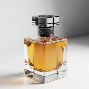Custom Round Perfume Bottle with White Cap and Gift Box 50ml Empty Glass Bottle for Luxury Fragrance