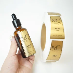 Custom Self Adhesive Waterproof Bopp Matte Finish Label Essential Oils Private Bottle Label Cosmetic Sticker