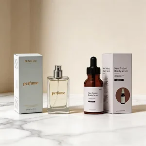 Custom Size Printing logo Cosmetic Beauty Korean Skincare Lotion Essential Oil Perfume Dropper Bottle Packaging Art Paper Boxes
