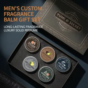 Custom Solid Perfume Set Portable Balm Solid Perfume Sets Pocket Body Perfumes Natural Cologne Unisex Long Lasting Fragrance