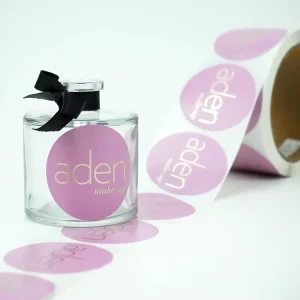 Custom Waterproof Fragrance Oil Private Label Bopp Round Perfume Bottle Sticker Cosmetic Label Printing