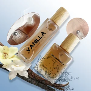 Custom Women’s 15ml 20ml Vegan Sweety Vanilla Cream Milk Musk Aroma Matte Foggy Roll on Fragrance Parfum Perfume Oil