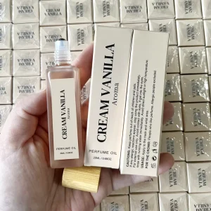 Custom Women’s 20ml Natural Vegan Sweety Vanilla Cream Milk Coconut Musk Matte Roll on Fragrance Parfum Aroma Perfume Oil