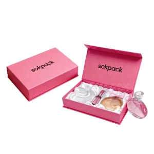 Custom Women’s 3PCS Perfume Gift Set Rigid Gift Box with Mini EDP & Velvet for Valentine’s Day