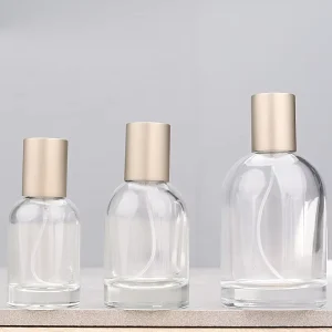 Custom logo Printing Empty Laboratory Glass Perfume Bottles Screw Top Refillable Vials for Travel 30ml 50ml 100ml