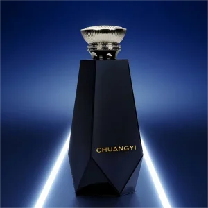 Custom made Luxurious and Unique 100ml square Black Empty Glass Perfume Bottle Spray Bottle